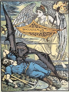 Holzschnitt, Walter Crane, um 1890.